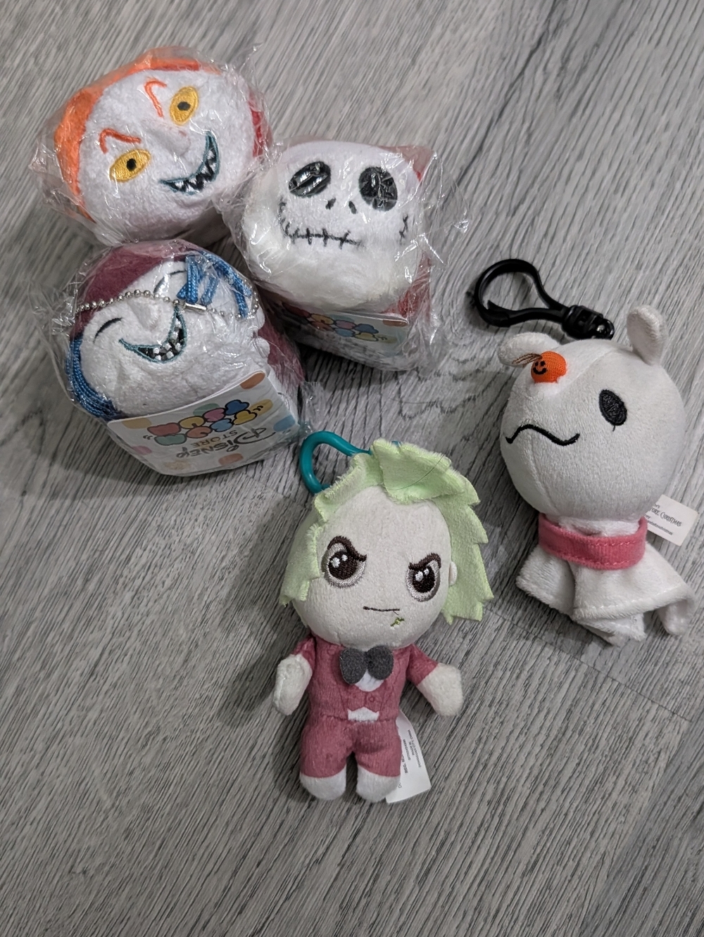 Nightmare Before Christmas Tsum Tsum & Beetlejuice Plush Charm Lot